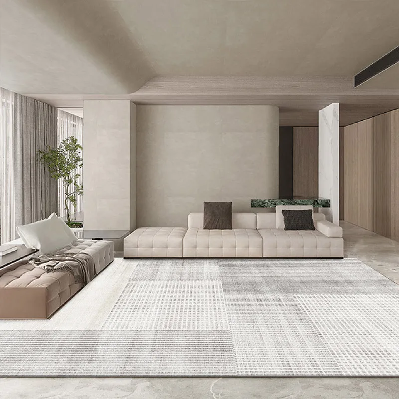 

Light Luxury Senior Gray Bedroom Carpet Home Decoration Living Room Large Area Rug Sofa Coffee Table Mat Non-slip Porch Mats