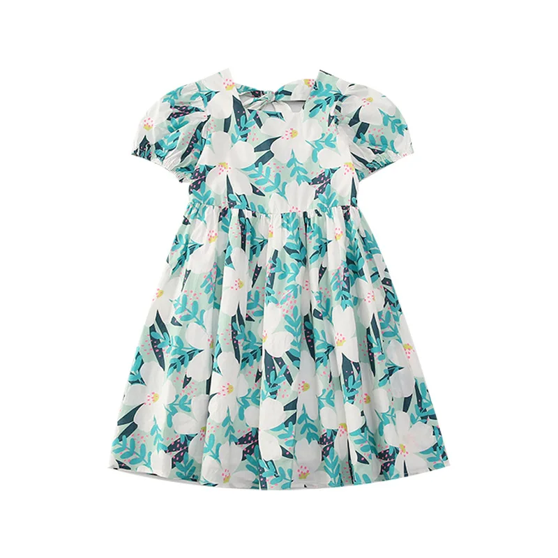 Детское Хлопковое платье с коротким рукавом на возраст от 10 до 12 лет - купить по