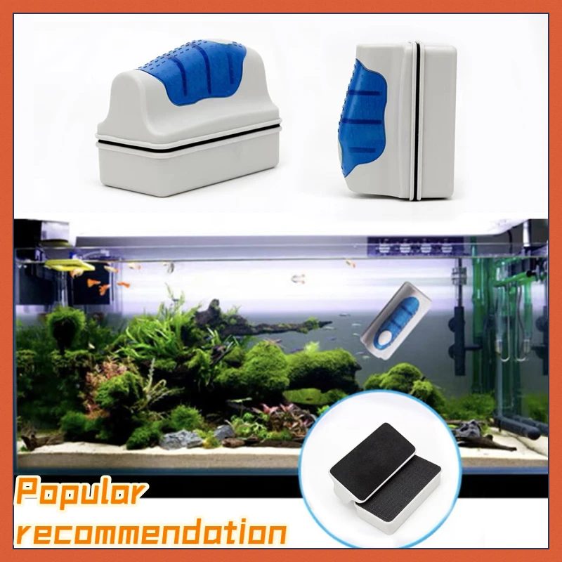 

1PC Useful Floating Magnetic Brush Aquarium Fish Tank Glass Algae Scraper Cleaner Fish Aquarium Tank Tools