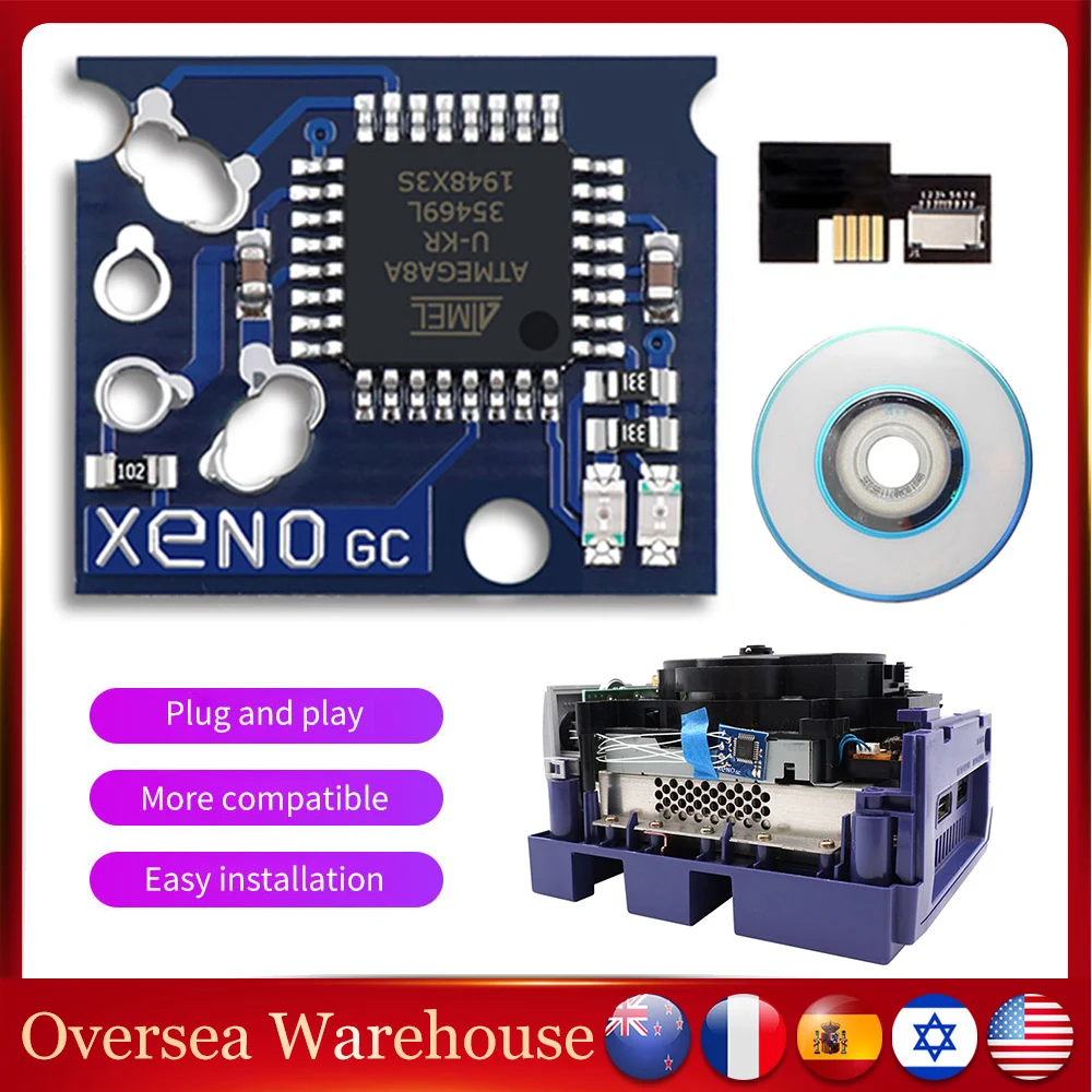 

NEW2023 SD2SP2 Adapter Xeno GC Direct Reading Mod Chip CD-ROM Kits for Nintendo GameCube NGC Game Console Replacement Components