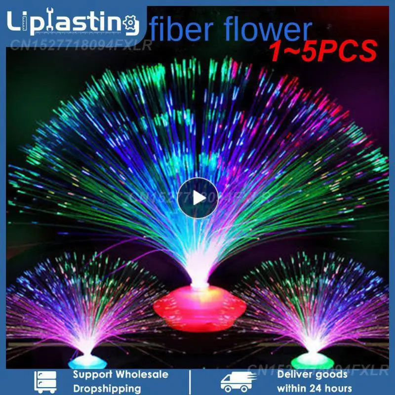 

1~5PCS Colored LED Fiber Optic Light Night Lamp Holiday Christmas Wedding Decoration Stars Shine In The Dark Kids Toys Nighting