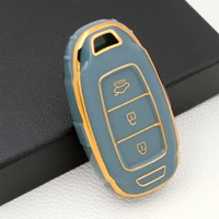 tpu car key case cover protection shell for hyundai i30 ix25 elantra solaris azera grandeur ig tm accent santa fe palisade
