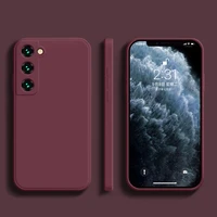 utoper liquid silicone phone case for samsung galaxy s22 s21 s20 ultra plus fe a72 a71 a52 a51 a32 4g 5g soft case cover funda