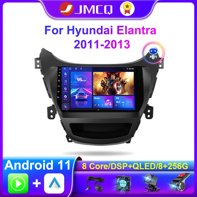 Мультимедийная магнитола JMCQ для HYUNDAI Elantra Avante мультимедийный видеоплеер на Android 11