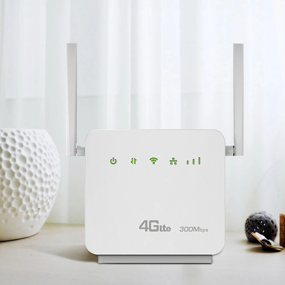 

D921 Unlock 300Mbps Cat4 Home Wifi Wireless Router 4G+ LTE CPE With Sim Card Slot WPS Function External Antennas Repeater