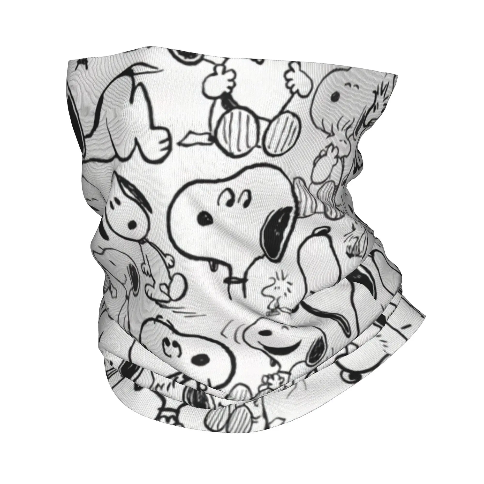 Пользовательские S-Snoopys Smile Giggle Laugh узор шеи гетры для женщин и мужчин защита от
