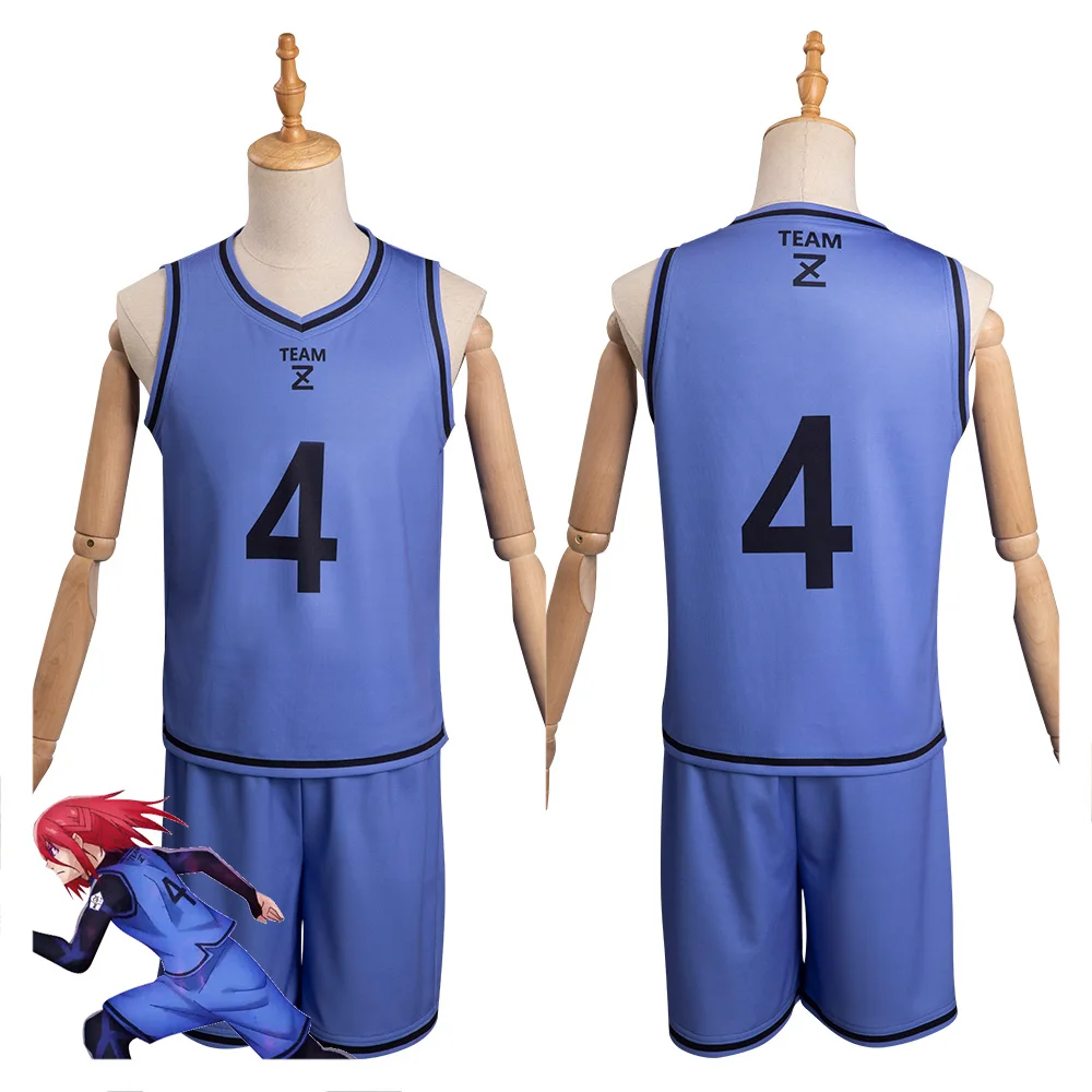 

Anime Blue Lock Chigiri Hyoma Cosplay Men Costume Top Shorts Uniform Halloween Christmas Carnival Party Disguise Roleplay Suit