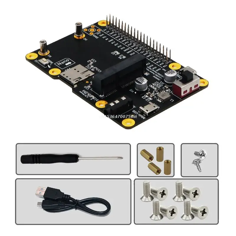 

for Raspberry Pi Mini 3G/4G/LTE Module HAT Portable Adapter Card USB Expansion Board with SIM Card Slot Dropship