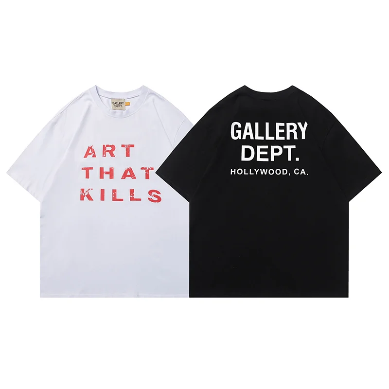 

Summer New Fashion GALLERYS T-Shirt Men Hip Hop Street Cotton Gym Shorts Activewear Alphabet Casual Men's Shorts DEPTS