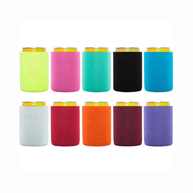 

6pcs Beer Sleeves Camping Can Cup Soda Cover Neoprene Drink Cooler Portable Bottle Outdoor Sleeve For Party Wedding Birthday