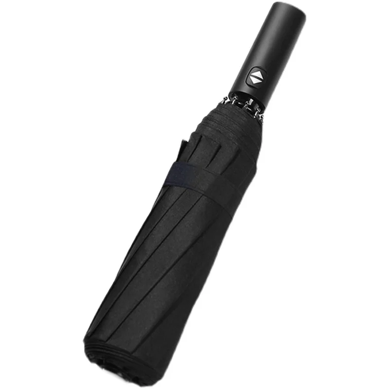 

2023 Enhanced automatic folding umbrella windproof strong shading clear rain men's large umbrella windproof