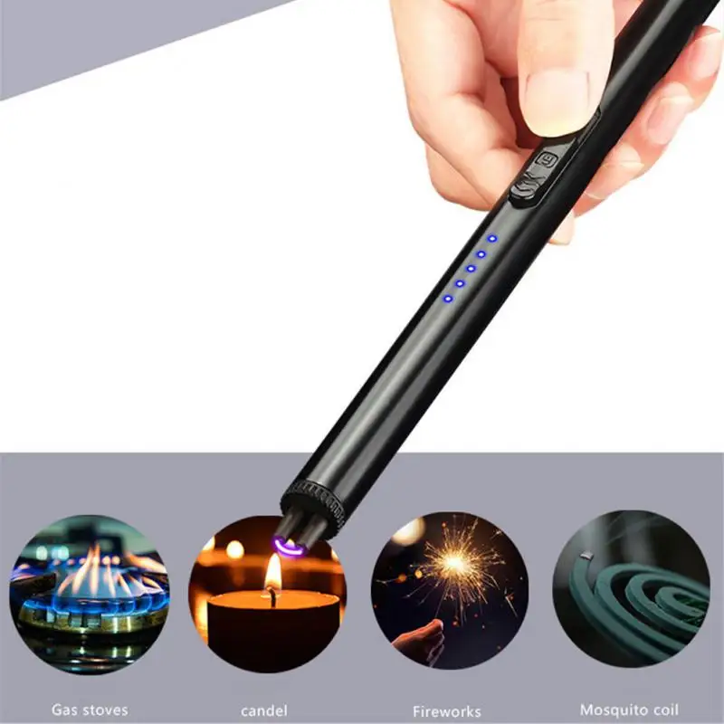 USB зарядка ветрозащитная беспламенная электрическая дуга зажигалка для барбекю