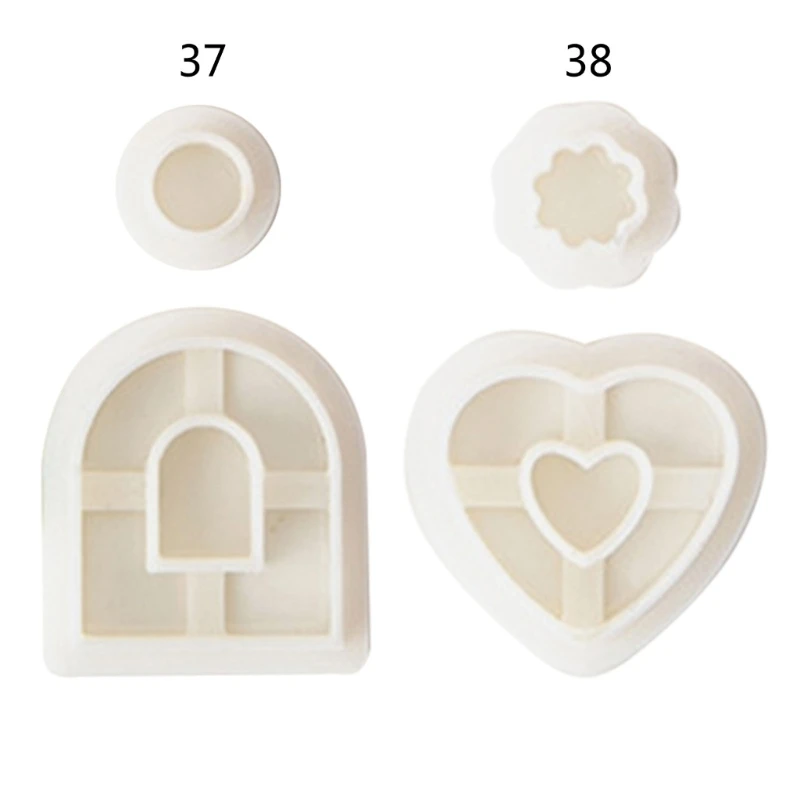 

Soft Pottery Polymer Clay Cutter Pottery DIY French Earrings Geometric Cutting Dies for Earring Jewelry Pendant Making K3ND