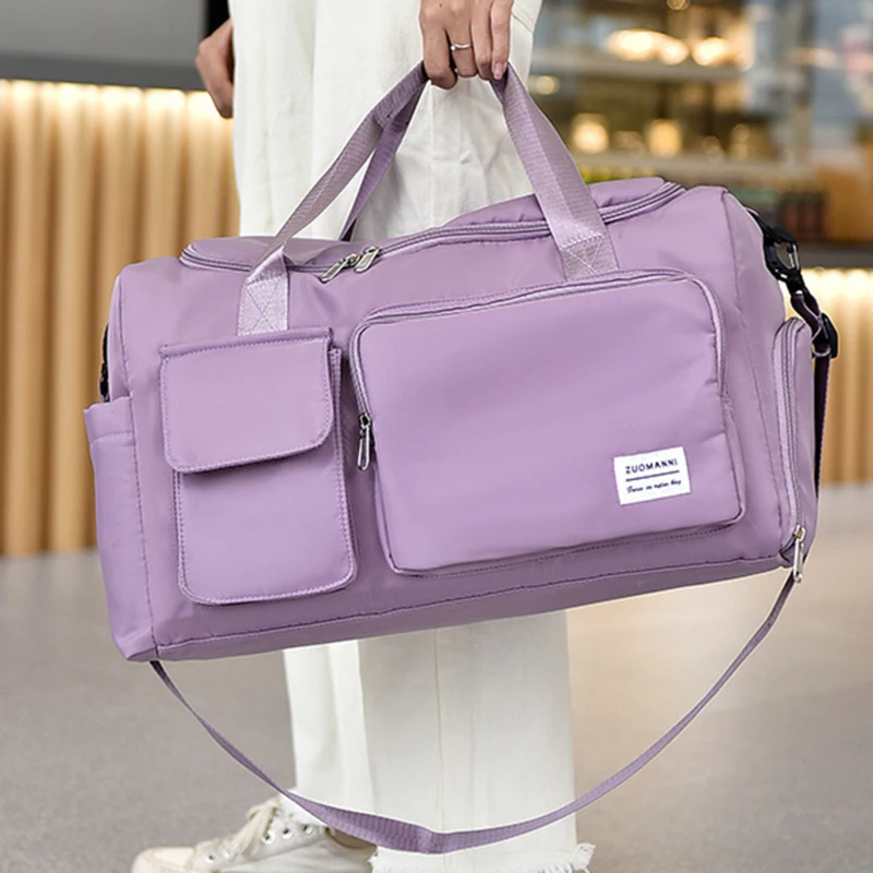 

Дорожная сумка, багажная сумка, женская сумка на плечо, вместительная уличная водонепроницаемая ткань Оксфорд, спортивная сумка для спортз...