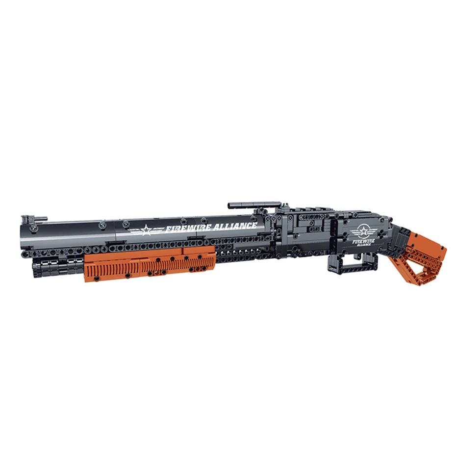 Имитация игрушечного пистолета строительные игрушки 791 шт. Winchester M1897 строительные блоки Строительные блоки для мальчиков рождественские подарки