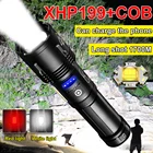 Мощсветильник светодиодный фонарик XHP199, Перезаряжаемый Usb-фонарик 26650, мощный светодиодный фонарик XHP160, наружный фонарь для охоты