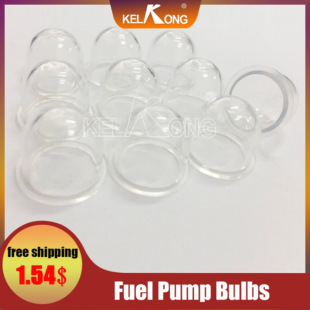 

KELKONG Transparent 10PCS 22mm OD Option Fuel Pump Carburetor Primer Bulb Cup For Chainsaws Blower Trimmer Brushcutter