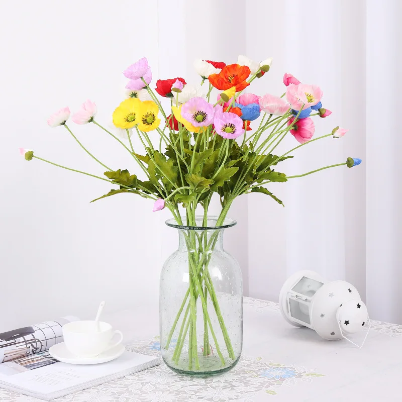 

4 Heads Cute Silk Daisy Artificial Decorative Flower DIY Wedding Flower Bouquet Home Room Table Decoration