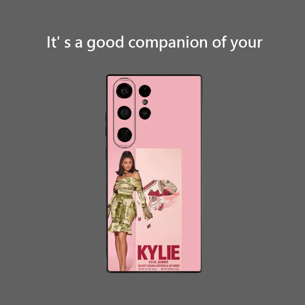 K-kylie J-jenner чехол для телефона с ремешком Samsung Galaxy S25 Ultra S22 S23 S24 S21 S20 5G защитный мягкий