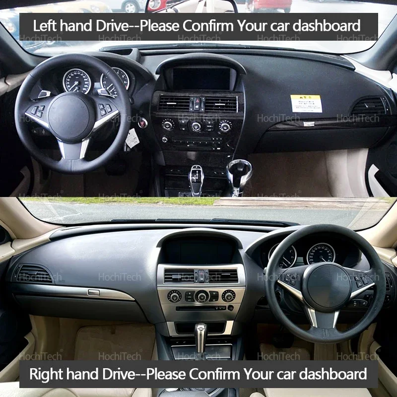 Фото Защитная накладка на приборную панель для BMW 6 SERIES E63 E64 630 640D 650I 2003-2010, солнцезащитный козырек на приборную панель, аксессуары для ковров Anto-UV №2