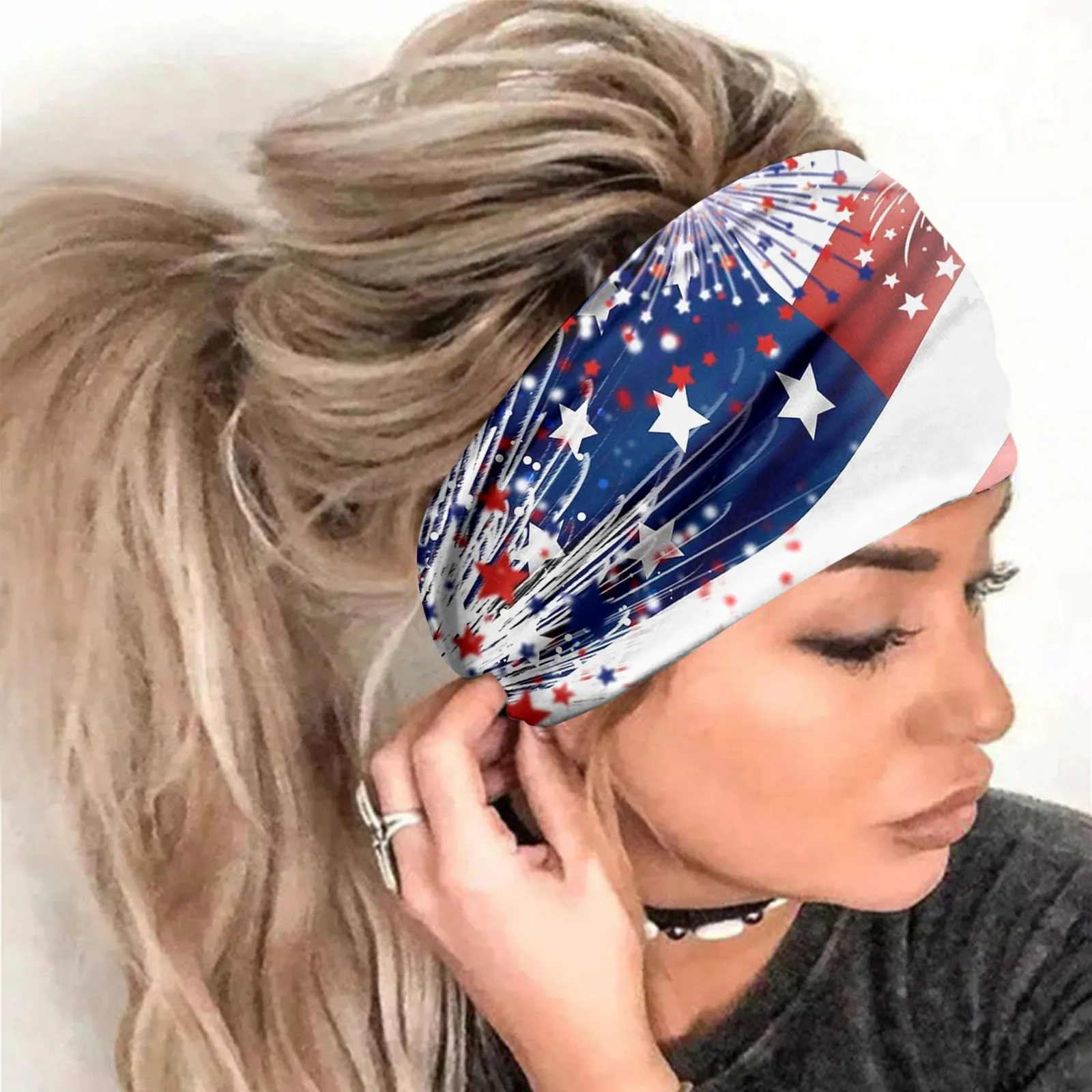 

Sports Print Hairband 1pcs Simple Unisex Running Headwear Yoga Elastic Hair Accessories Elastic Fitness Basketball Band