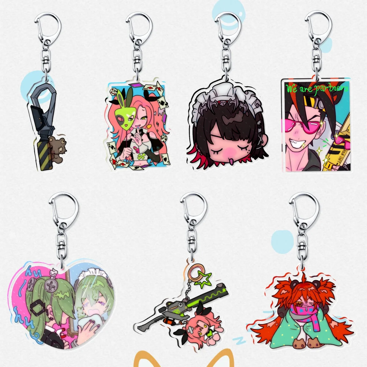 Новая популярная игра Zenless Zone Zero Nicole Demara Билли малыш фон ликаон Брелоки Подвеска