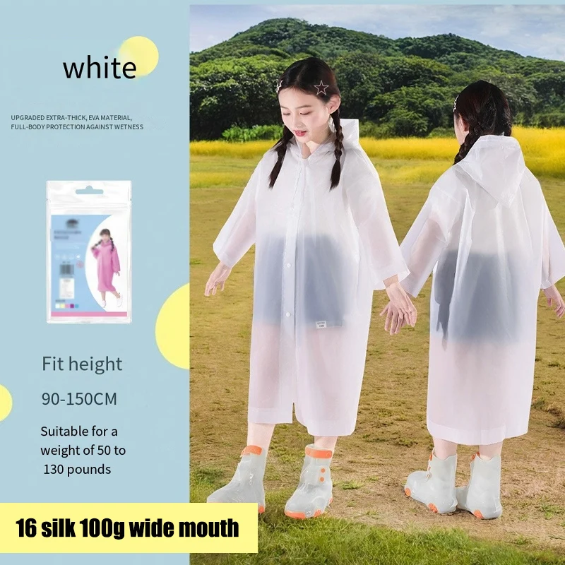 

Детский водонепроницаемый плащ-пончо EVA