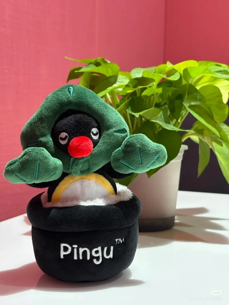 Фото Pingu Relax Blooming Series Pinga плюшевая игрушка милая исцеляющая мягкая елка цветок домашний декор стола Коллекционная фигурка милый детский подарок №3
