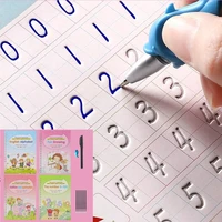 4pcs bookspen magic practice book free wiping childrens toy writing sticker english copybook for calligraphy montessori to