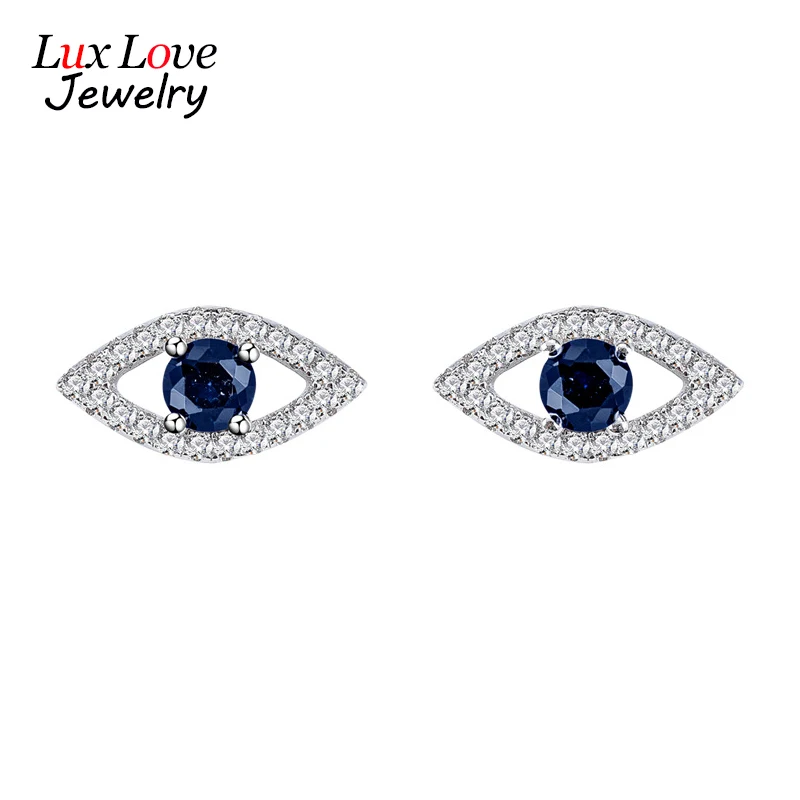 

Женские серьги-гвоздики с дьявольским глазом, из серебра 925 пробы