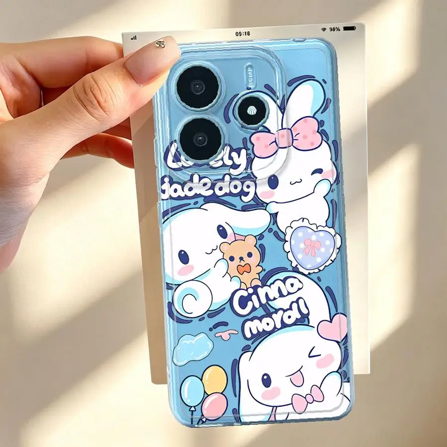 Прекрасный мягкий чехол для телефона Sanrio Cinnamoroll для Xiaomi Redmi Note 15 11S 10S 9 10 13C 11 A4 12S 14C 12 Note 13 14 Pro Plus (art.: 3920db456dd97) - 3920db456dd97