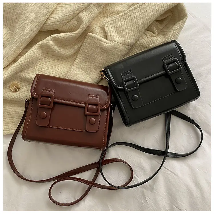 Женская винтажная Сумка-Кроссбоди с откидной крышкой