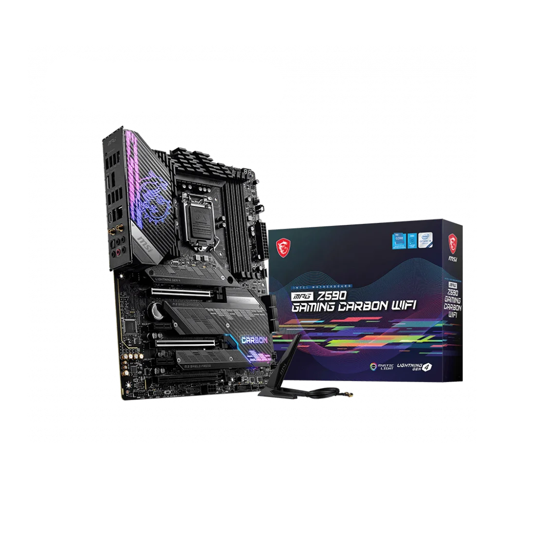 

Совершенно новый игровой карбоновый Wi-Fi разъем MSI Z590 LGA1200 для игрового настольного ПК материнская плата Z590 поддержка процессора 11-го поколен...