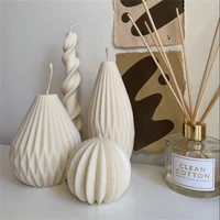 geometric line pear candle mould kit spherical cactus origami vase silicone mold difusser plaster diy aromatherapy soap making