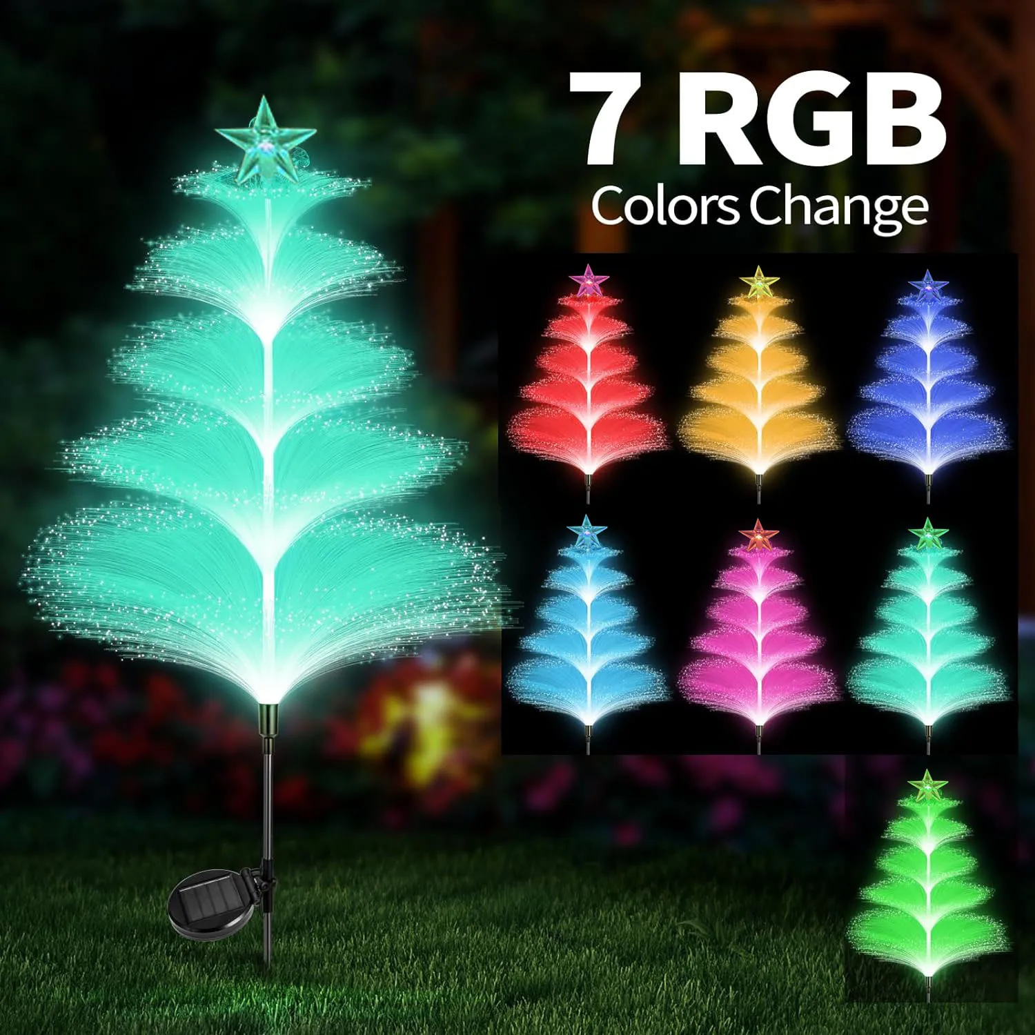 Солнечные садовые фонари для сада уличное 5-слойное освещение с бабочками из