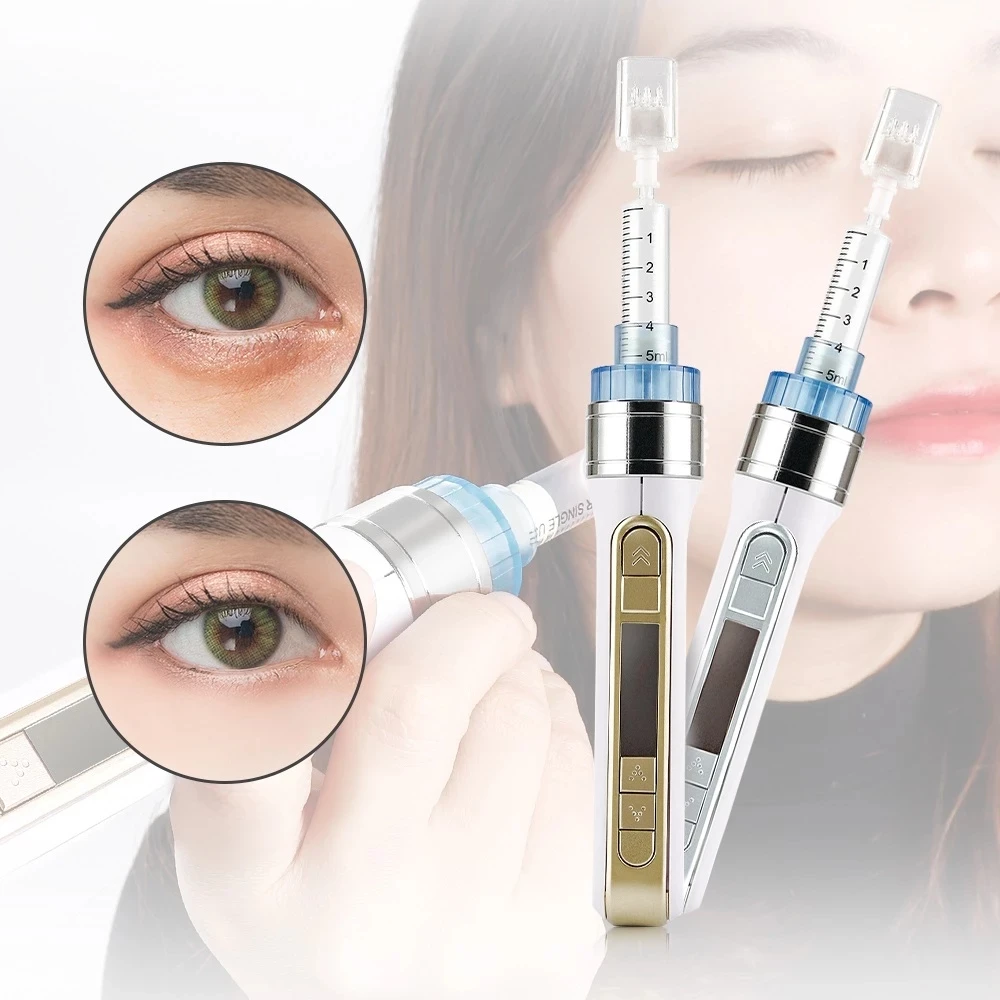

3D Skin Care Handheld Meso Injector Pen Smart Water Injection Gun Mesotherapy Skin Rejuvenation Removal Wrinkle&Pouch Tools