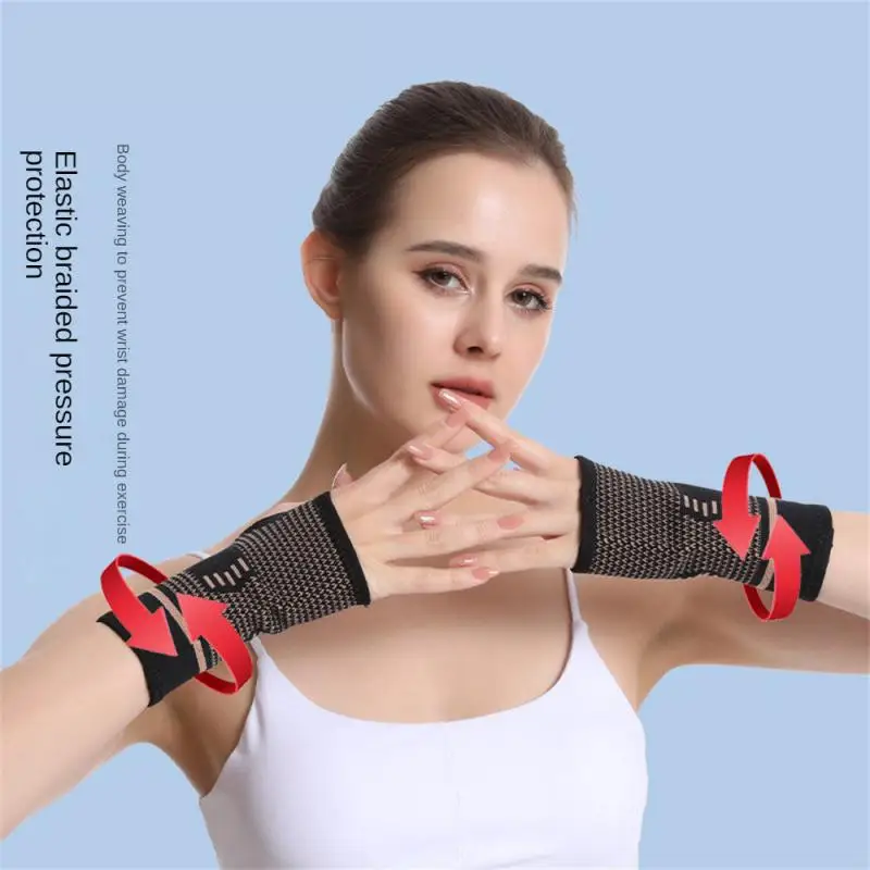 

Wrist Support Compression Arthritis Sleeve Sports Safety Glove Copper Sport Wristbands Wrist Protector Fitness Wristbands Nylon