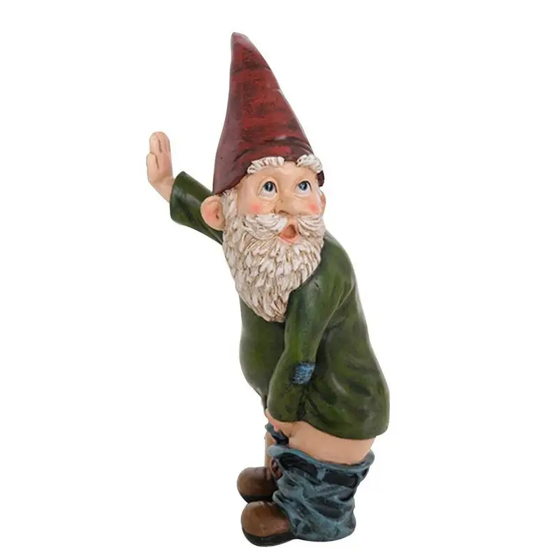 

Garden Gnome Funny Dwarf Statues Decoration Funny The Peeing Resin Gnomes Sculpture For Lawn Yard Balcony Porch Patio Home