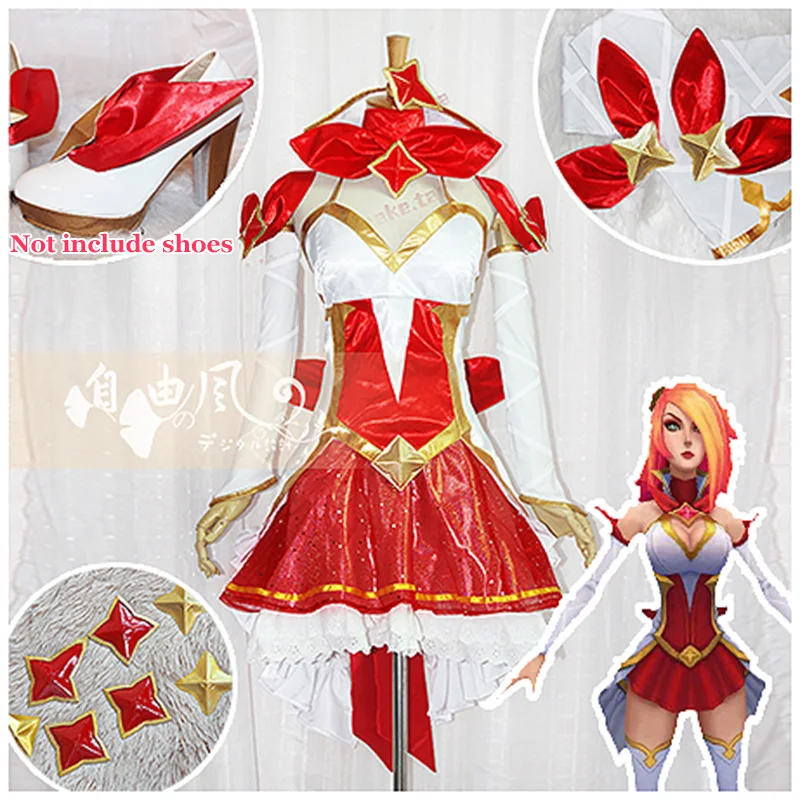 

COSLEE Game LOL Miss Fortune Cosplay Costume Star Guardian Battle Suit Uniforms Women Halloween Carnival Party Outfit CustomMade