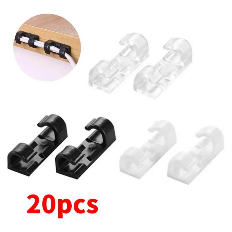 Органайзер для управления кабелями 20 шт. зажимы рабочего стола и рабочей станции