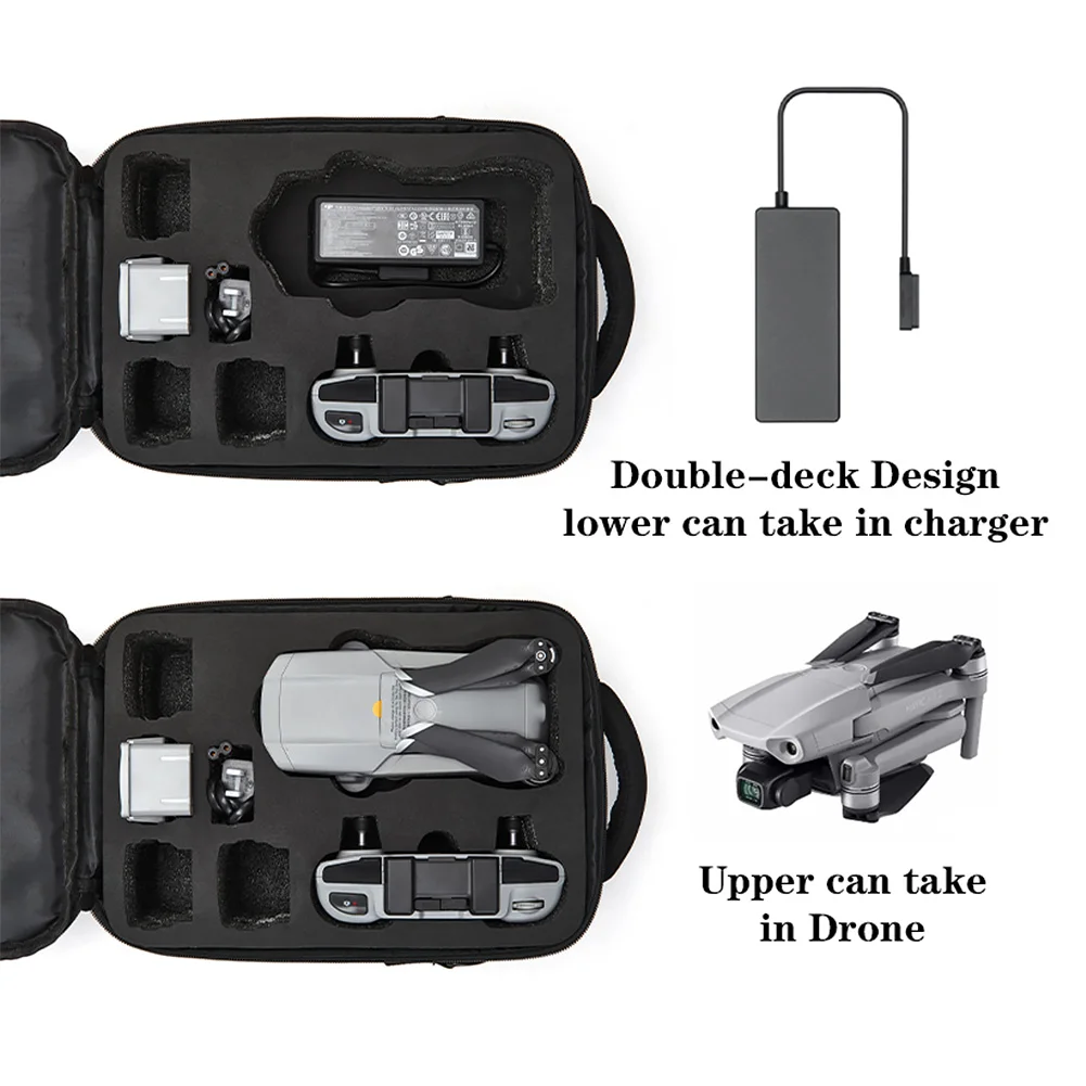 

Waterproof Casual Solid Dustproof Drone Bag With Handle Soft EVA Single Shoulder Anti Scratch Outdoor Portable For Mavic Air 2