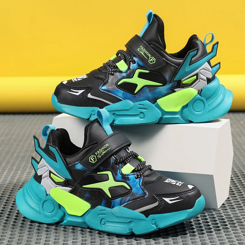 

Детские кроссовки из ПУ кожи, на платформе