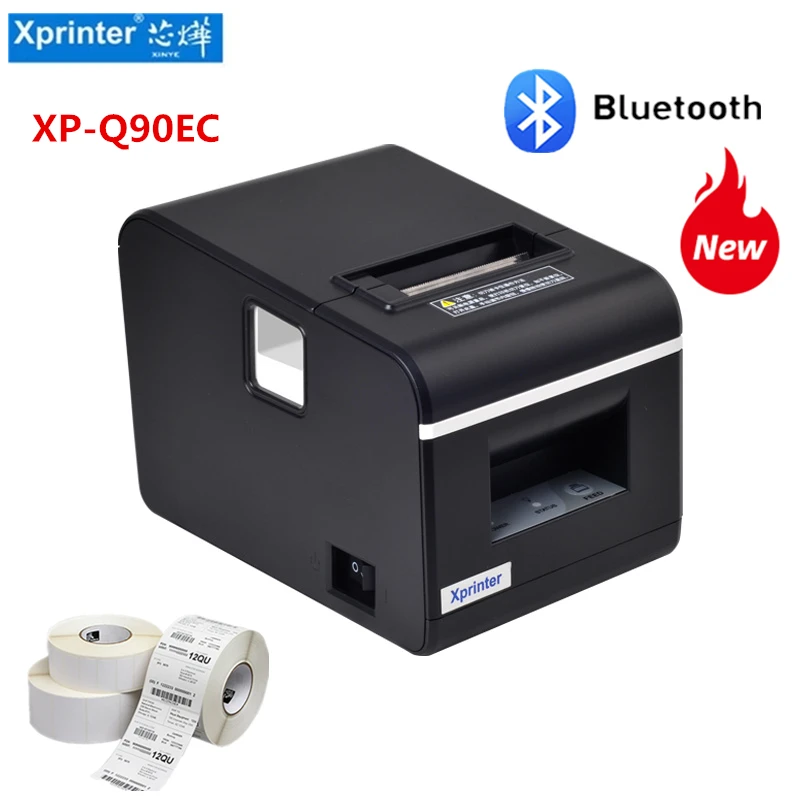 Xprinter Q90EC Термопринтер для чеков Bluetooth POS принтер Печать 20 мм-58 мм USB/LAN Bluetooth порт