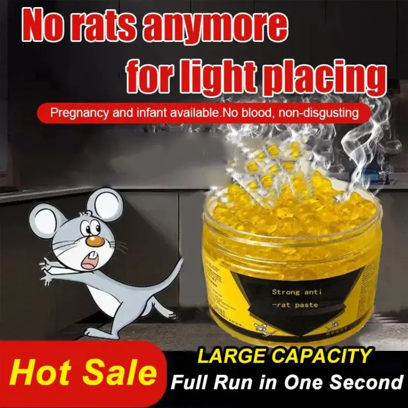 

120g Rat Drive Gold Bead Magic Box Peppermint Mouse Repellent Cream Safety Mouse Repellent For Home Kitchen Bedroom Bathroom
