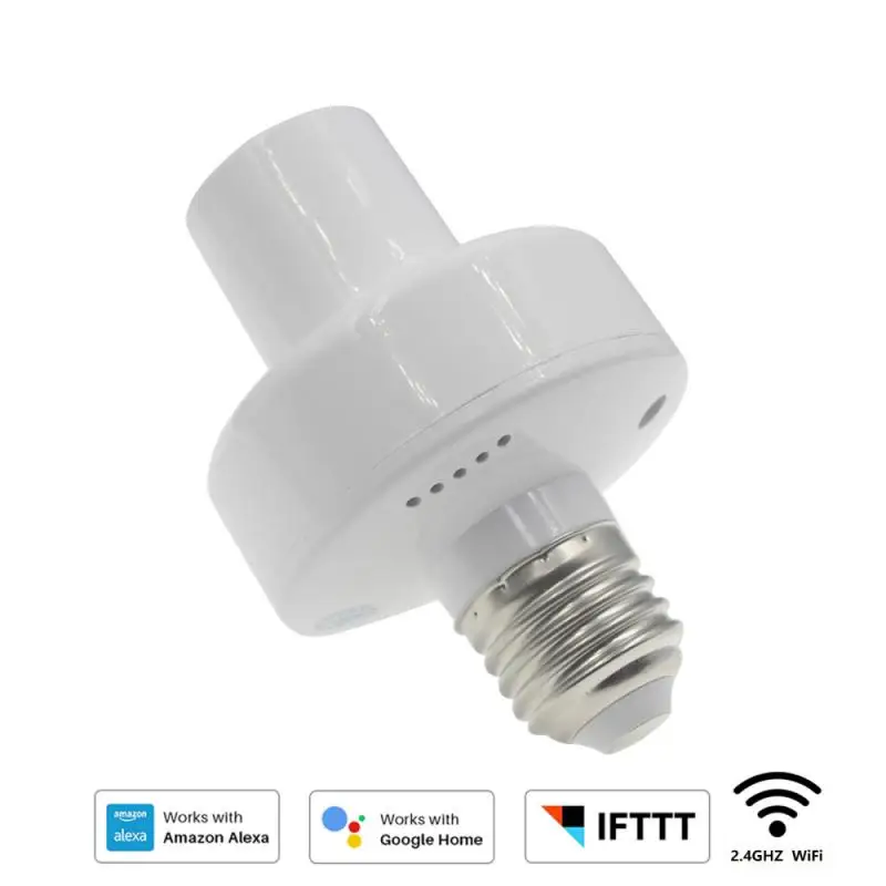 

Lamp Holder Base App Control Compact E26 / E27 High Qualituy Sensitive Timer Remote Control Smart Light Bulb Adapter Led Bulb