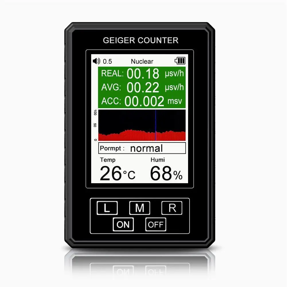 

Geiger XR1 Pro Counter Nuclear Radiation Dosimeter Portable Handheld Beta Gamma X-ray Radiation Monitor With Backlight