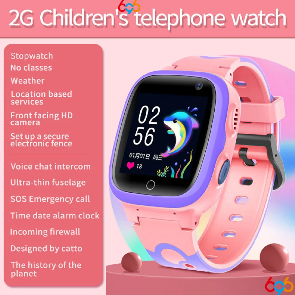 

Children Smart Watch IP67 Waterproof SOS Phone Watch Smartwatch Kid With Sim Card HD Camera GSM Gift LBS Weather For IOS Android
