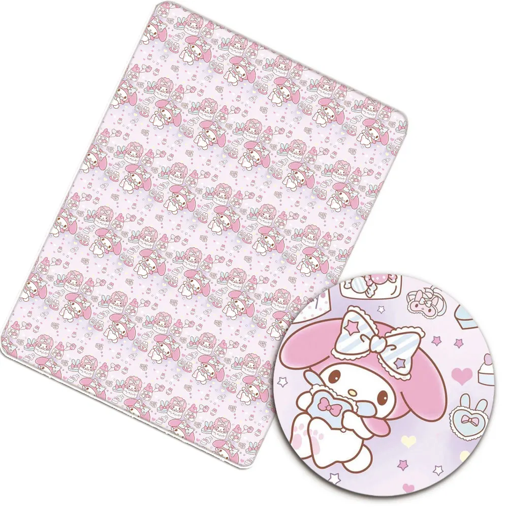 50*145Cm Cartoon Konijn Print Mini Meisjes Polyester Katoenen Stof Voor Weefsel Naaien Quilten Handgemaakte Materialen Diy