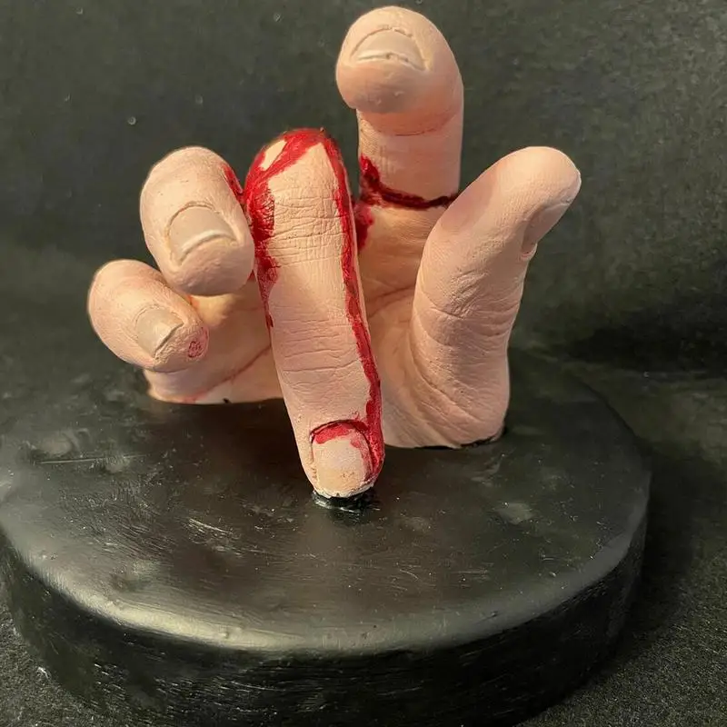 

Ручное украшение, разделенный палец, полимерная фигурка, искусство на Хэллоуин, искусственное украшение для Садового Стола