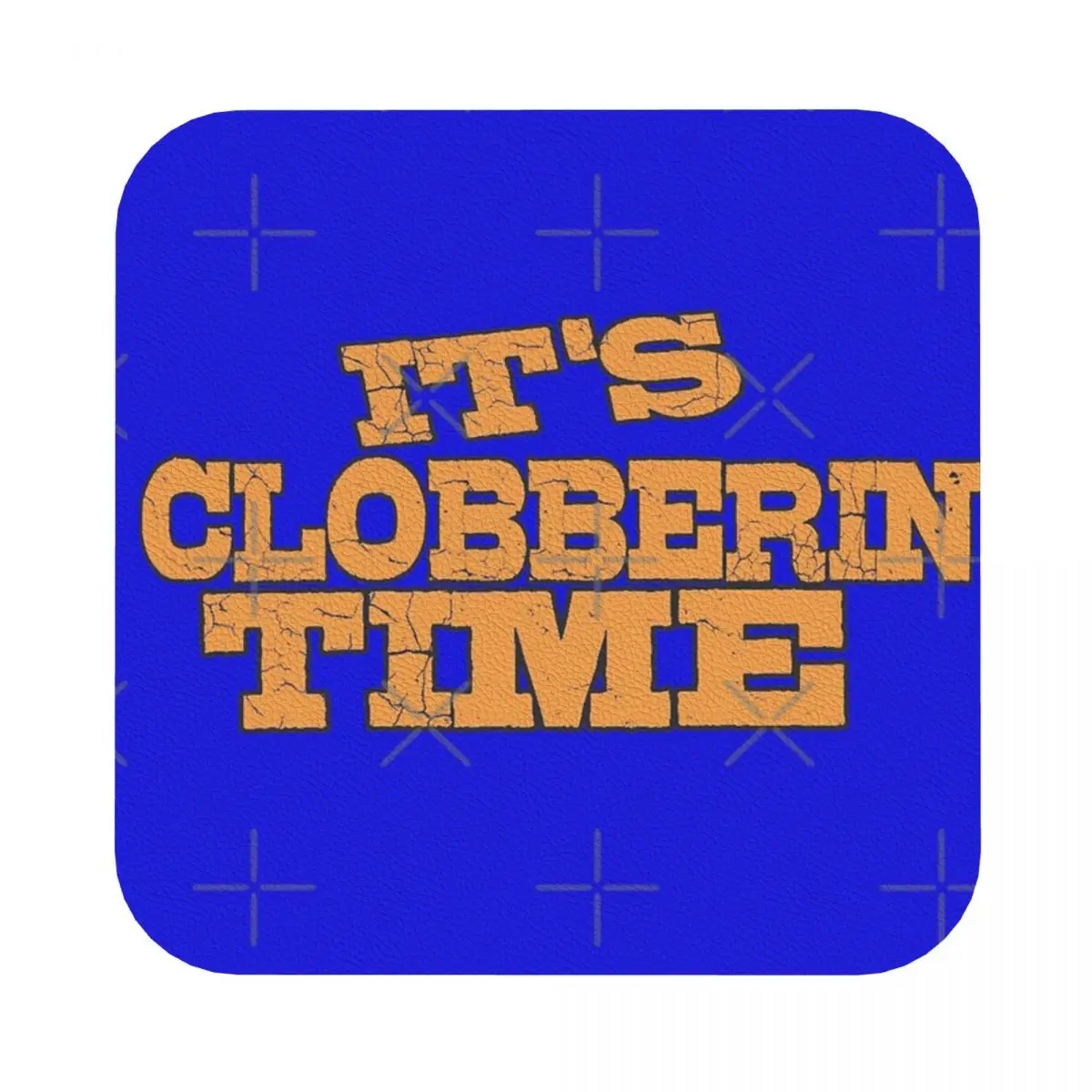

It's Clobberin' Time Leather Coaster Set of 4 Modern For Bar Stain-proof